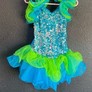 Dance dress girls small *under the sea*